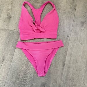 L*Space Ribbed Tara top and ribbed Veronica bottom in Bubblegum Pink
